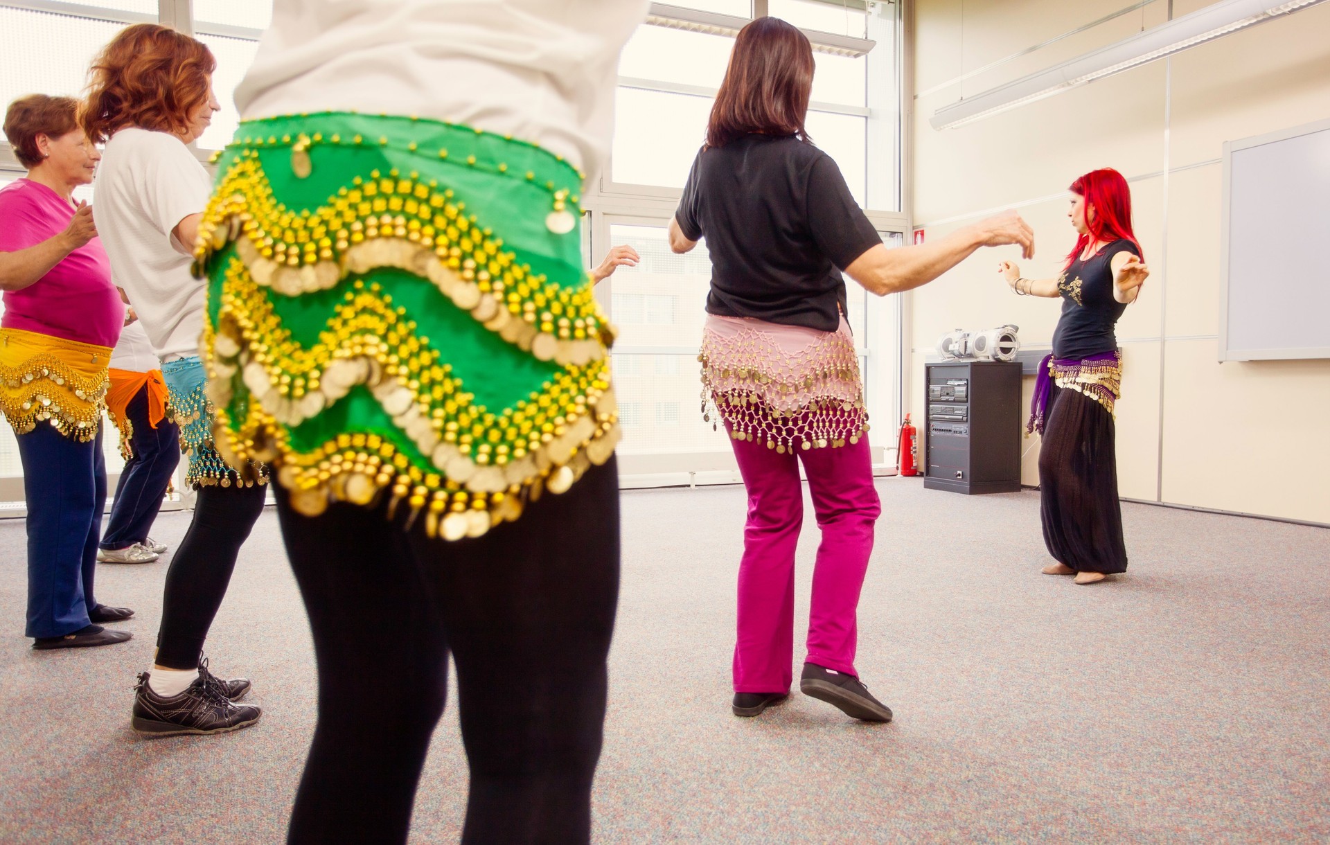 Senior Women Learning Belly Dance
